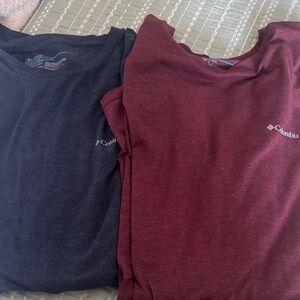 Columbia Men's Navy and Maroon Shirts